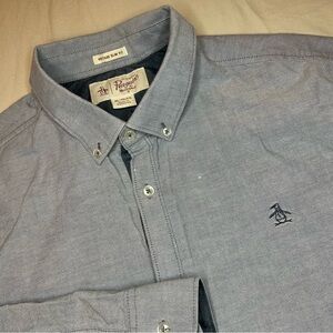 Original Penguin Light Blue Casual Button Down Shirt